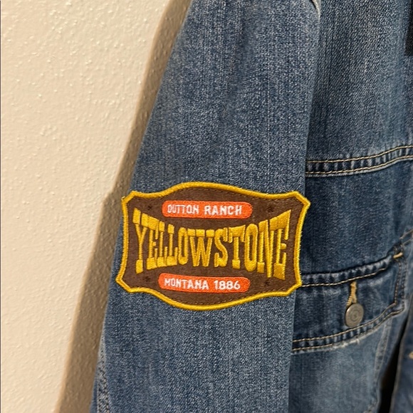 Lucky Brand Yellowstone Denim Jacket with Patch Detail - Picture 6 of 7